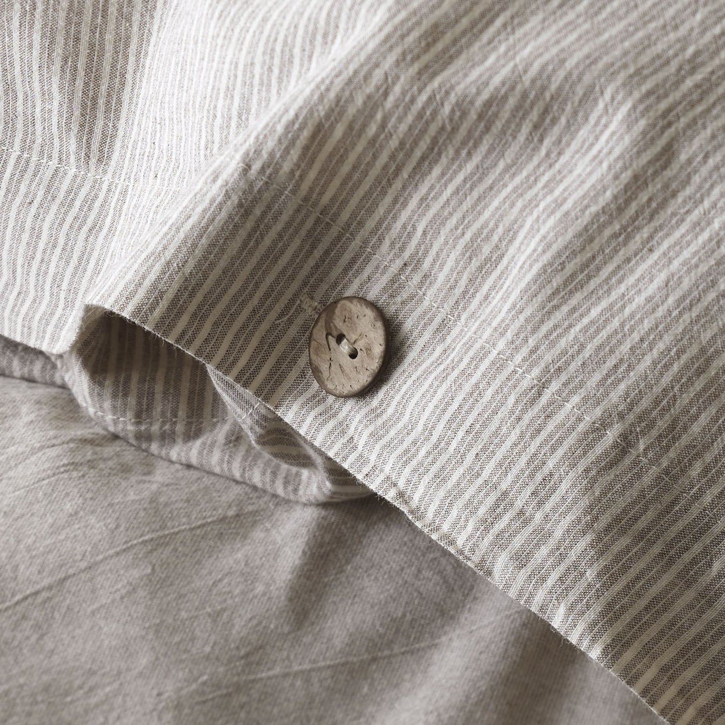 Lilense 100% Cotton Duvet Cover Set Brown