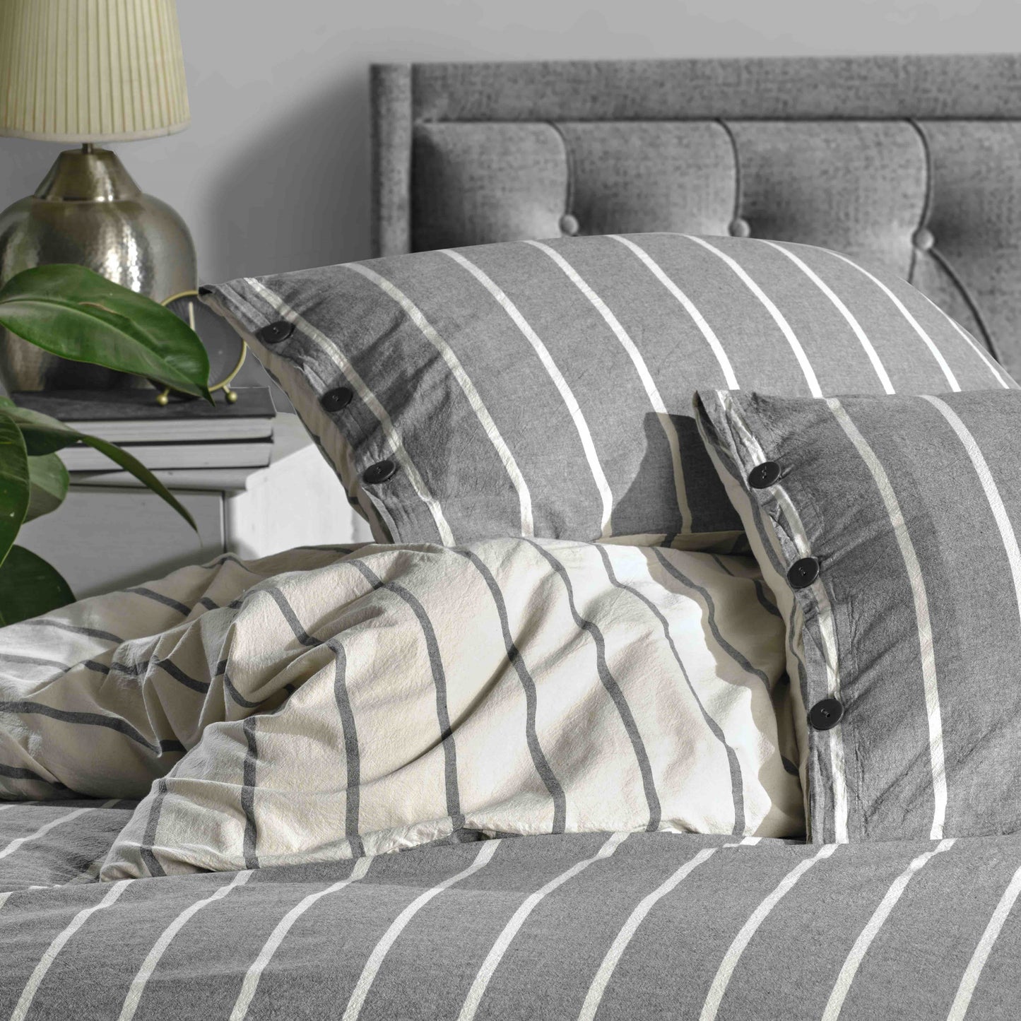 Lilense 100% Cotton Duvet Cover Set Reversible