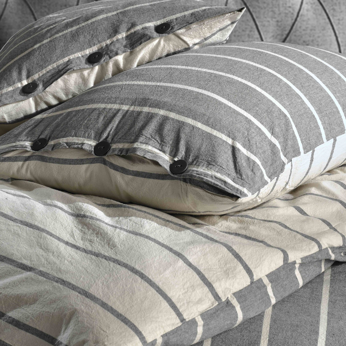 Lilense 100% Cotton Duvet Cover Set Reversible
