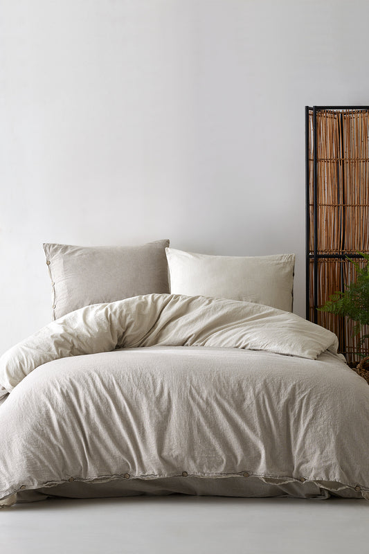 Lilense Nest %100 Cotton Duvet Cover Set Cottage