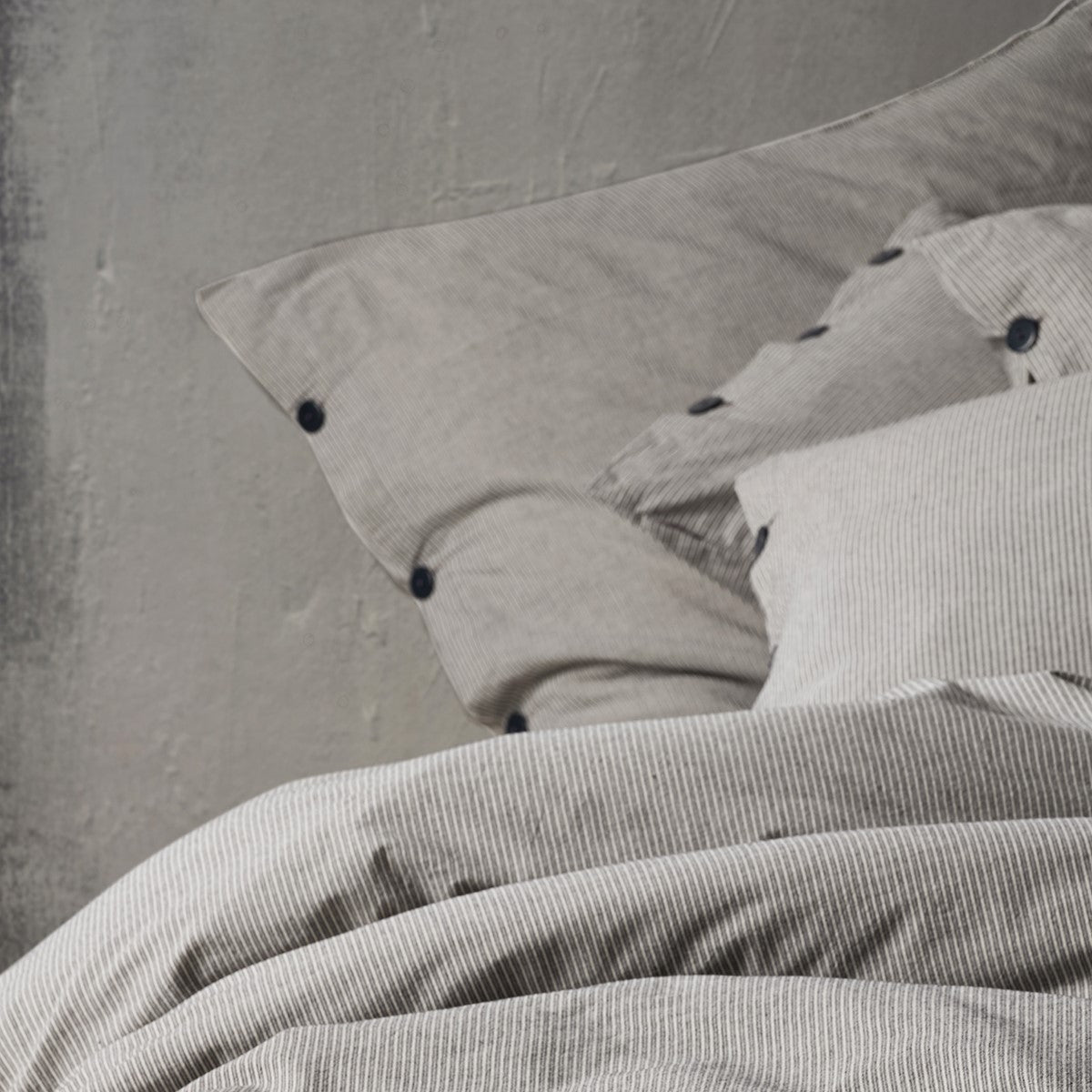 Lilense 100% Cotton Duvet Cover Set Anthracite