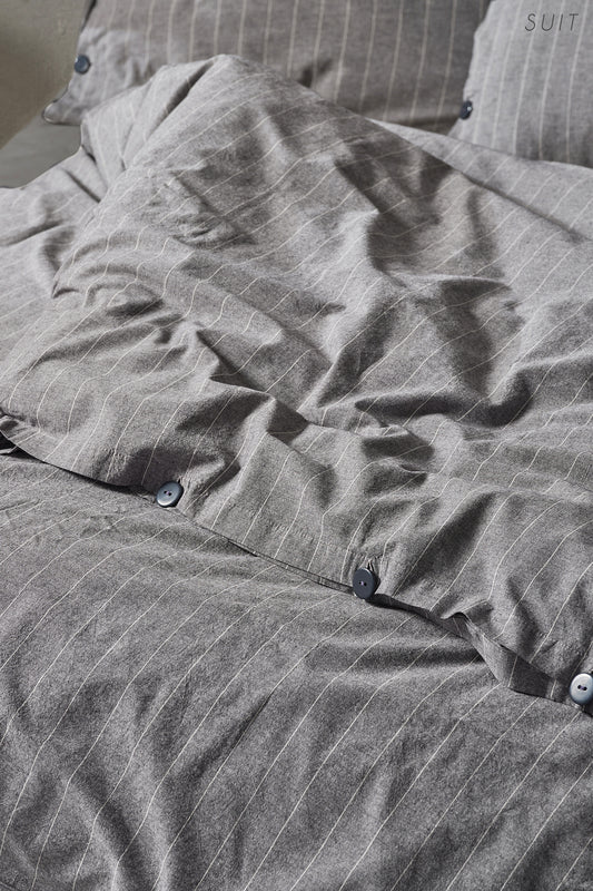 Lilense Ashen %100 Cotton Duvet Cover Set Suit