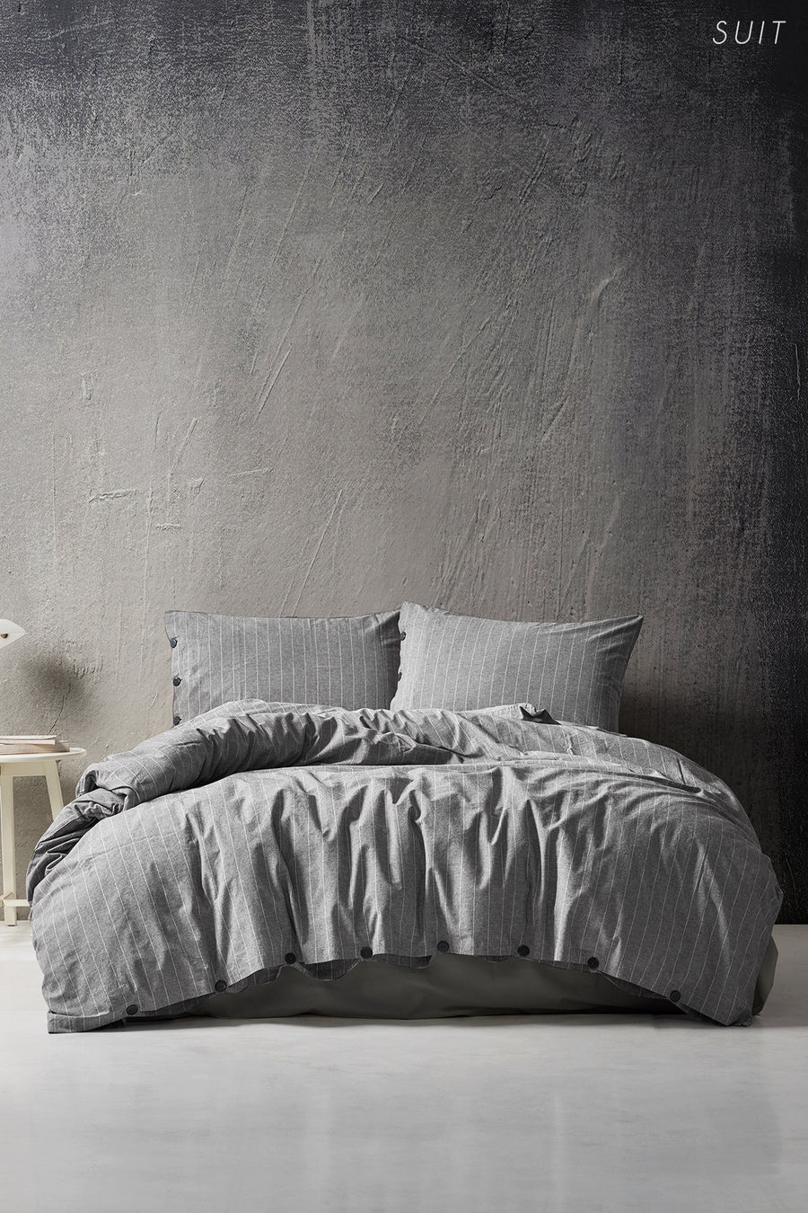 Lilense Ashen %100 Cotton Duvet Cover Set Suit